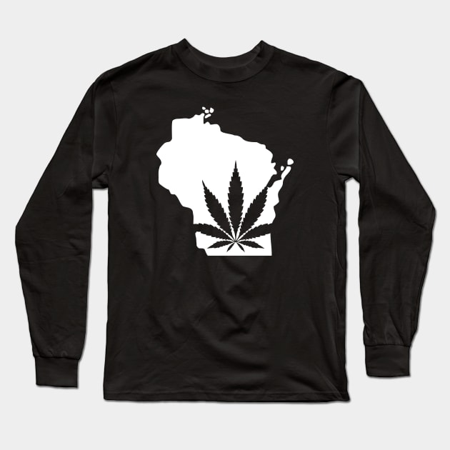 Proud Wisconsin Hemp Farmer Long Sleeve T-Shirt by HannahRabe